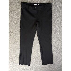 Betabrand Yoga Classic Dress Pants Size XL Black Straight Leg Stretch Office